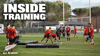 EXCLUSIVE Inside All Blacks Training Rome [upl. by Ahsennod209]