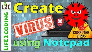 How to Create a Virus using Notepad [upl. by Aicenert]