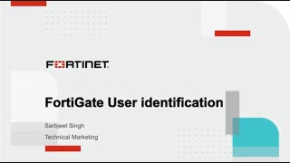 FortiGate User Identification  NGFW [upl. by Ahs4]