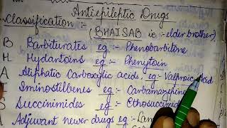 Mnemonics for Anti epileptics drugs Classification [upl. by Sadonia227]