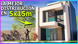 🔴LA CASA CON LA MEJOR DISTRIBUCION EN 5X15m 🔥 [upl. by Eniamreg]