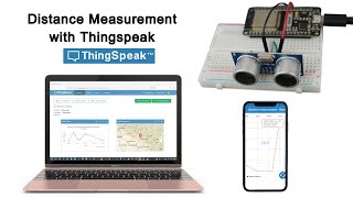 Distance Measurement with Thingspeak Server  NodeMCU ESP8266  ESP32  SME Dehradun [upl. by Lain]