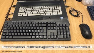 How to CONNECT a Wired Keyboard amp Mouse to a Windows 10 Laptop  New [upl. by Demetrius]