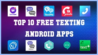 Top 10 Free Texting Android App  Review [upl. by Namyh]