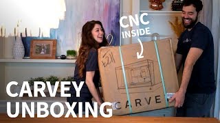 Carvey unboxing amp first run CNC milling  3D carving machine [upl. by Lanny134]