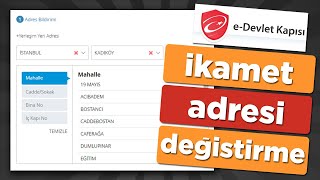 EDevlet Adres İkamet Değiştirme  İkametgah Nasıl Değiştirilir [upl. by Adnuhsar]