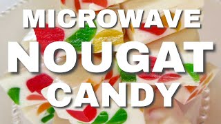 NOUGAT CANDY  Make in Microwave  DIY [upl. by Margit]