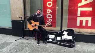 Dublin Street Singer Mick McLoughlin  The Fields of Athenry [upl. by Amaleta]