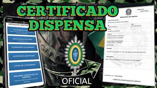 CERTIFICADO de DESPENSA MILITAR online 2023  como TIRAR a RESERVISTA online pelo Celular 2023 [upl. by Lekcim]