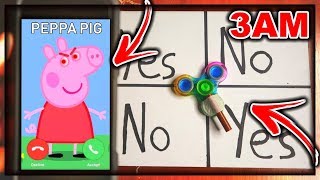 DO NOT PLAY CHARLIE CHARLIE FIDGET SPINNER WHEN CALLING PEPPA PIG AT 3AM THIS IS WHY [upl. by Breana19]