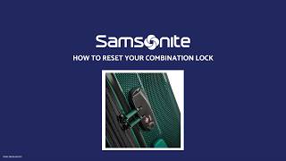 Samsonite Lock Instructions [upl. by Ttezzil]