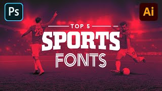 5 Best Fonts for Sports Design 2021 ✨ [upl. by Selemas]