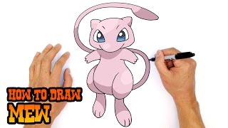 How to Draw Pokemon  Mew [upl. by Kurt]