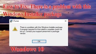 How to Fix There is a problem with this Windows Installer package [upl. by Finn]