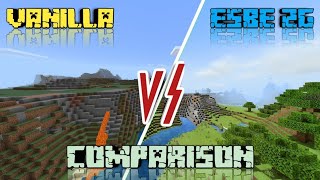 Vanilla VS ESBE 2G Shader  Comparison [upl. by Asile]