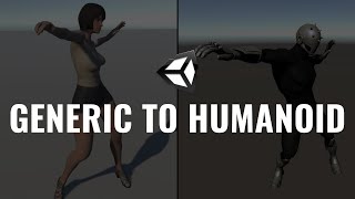 Using Generic Models in Humanoid Animations  Unity Tutorial [upl. by Edythe]