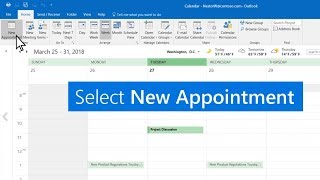 Create appointments and meetings in Outlook [upl. by Steere]