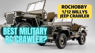 1941 Rochobby Willys Jeep Scale 112 RC Crawler  ww2 military jeep [upl. by Danie]