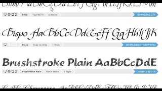 Download Free Fonts  Top 5 Sites [upl. by Hachmin]