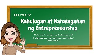 EPP 4 Entrepreneurship Kahulugan at Kahalagahan ng Entrepreneurship [upl. by Araec875]