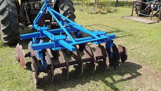 Disc harrowplough adjustments [upl. by Nich]