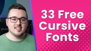 33 Free Cursive Fonts for Your WordPress Website [upl. by Kenward544]