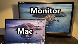 MacBook How to Connect to Monitor amp MirrorExtendChange Main Display [upl. by Manson329]