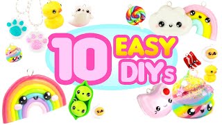 10 EASY DIYs CUTE Polymer Clay Compilation [upl. by Silado716]