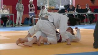 Judo Women Hamburg champ 2016 two sweeps [upl. by Trstram]