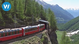 Worlds Most Beautiful Railway  The Bernina Express [upl. by Ordisi]