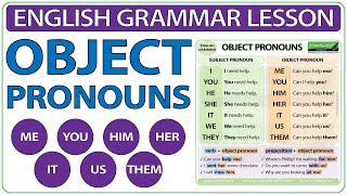 Object Pronouns in English  Me You Him Her It Us Them  Learn English  Grammar Lesson [upl. by Norling952]