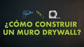 Cómo instalar un muro Drywall Gyplac [upl. by Amaerd]