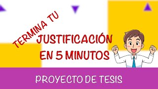 Elabora tu Justificación en menos de 5 minutos [upl. by Gahan]