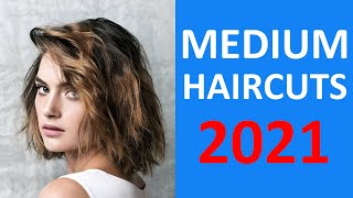 30 Haircuts 2021 for MEDIUM HAIR [upl. by Gene]