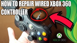 XBOX360  HOW TO FIX WIRED CONTROLLER CABLE [upl. by Saiasi307]