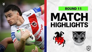 St George Illawarra Dragons v New Zealand Warriors  Match Highlights  Round 11 2022  NRL [upl. by Niamreg]