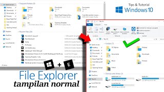 Merubah tampilan file explorer  Tips Windows 10 [upl. by Mad]