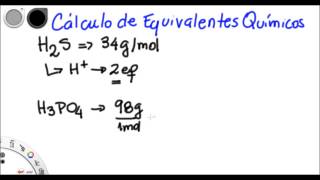 Química General  Cálculo de equivalentes químicos [upl. by Burra665]