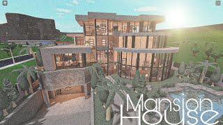 ROBLOX BLOXBURG Mansion Modern House  House Build [upl. by Ardell482]