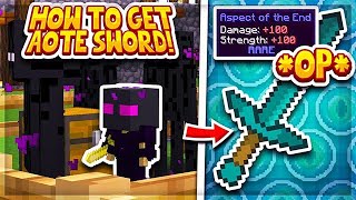 Hypixel Skyblock  HOW TO GET ASPECT OF THE END SWORD FAST l Minecraft Skyblock 19 [upl. by Apthorp]