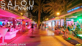 Tiny Tour  Salou Spain  Visit the Resort Town in the night 2020 August [upl. by Warfeld]