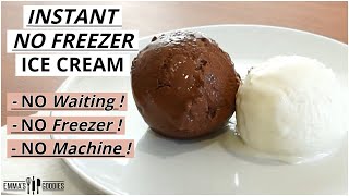 5 Minute INSTANT NO FREEZER Ice Cream  NO WAITING Easy Vanilla amp Chocolate Ice Cream Recipe [upl. by Auqkinahs]