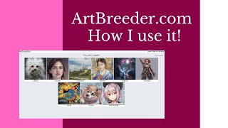 How I use ARtBreeder com [upl. by Gregrory664]