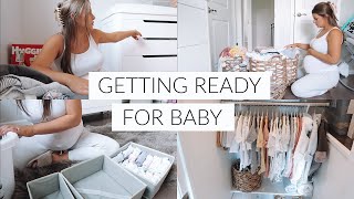 NESTING VLOG  WASHING amp ORGANIZING BABY CLOTHES [upl. by Bradford]