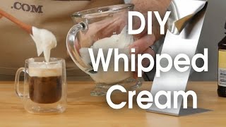 DIY whipped cream in 60 seconds [upl. by Atirahs]