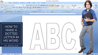 How to make a dotted letter in Microsoft word [upl. by Meeks]