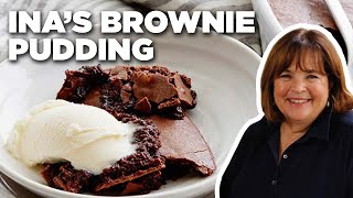 Ina Gartens Brownie Pudding  Barefoot Contessa  Food Network [upl. by Gage]