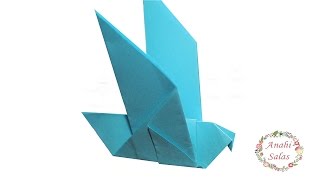 Cómo hacer una paloma de papel  Origami fácil paso a paso origami origamifacil [upl. by Savell]