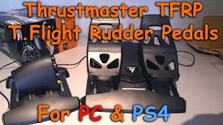 Thrustmaster TFRP TFlight Rudder Pedals PCPS4 [upl. by Keyek63]