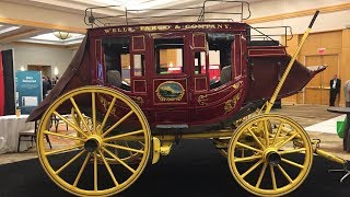 Wells Fargo Stagecoach Concord Inside amp 360 Walk Around Stage Coach Wagon [upl. by Anaimad508]